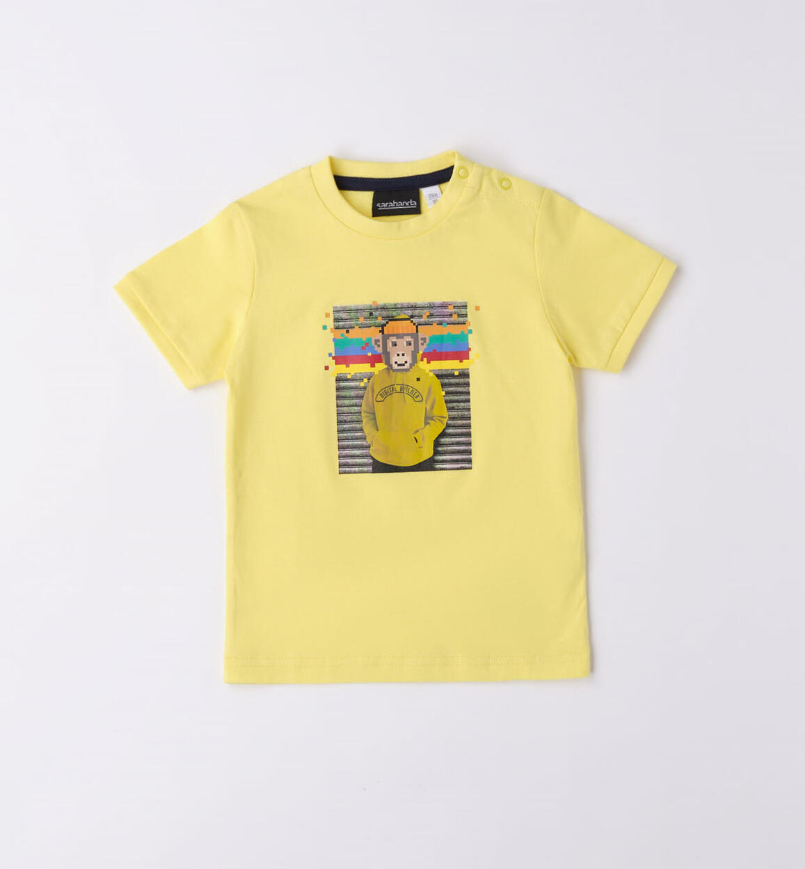 T-shirt bambino stampe varie GIALLO Sarabanda