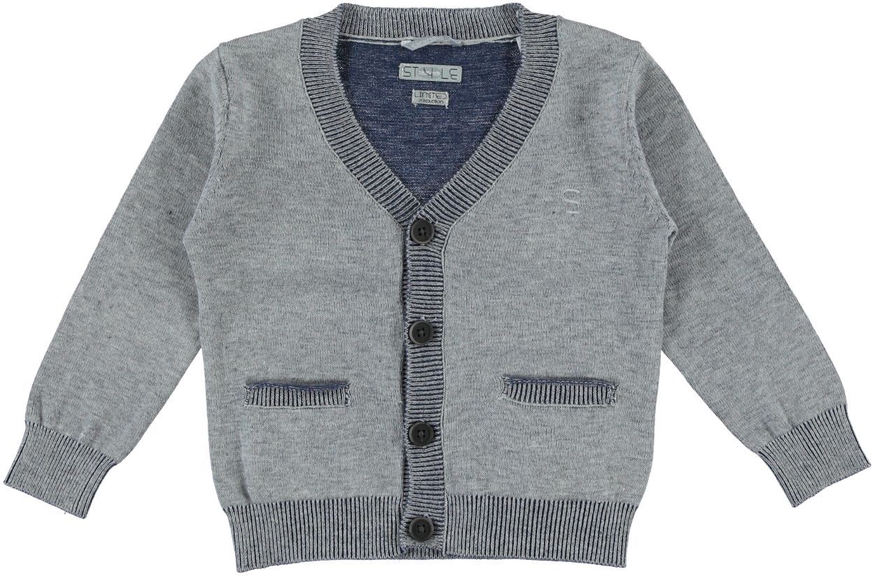 Cardigan in tricot effetto melange per bambino da 6 mesi a 7 anni Sarabanda  - Miniconf Shop