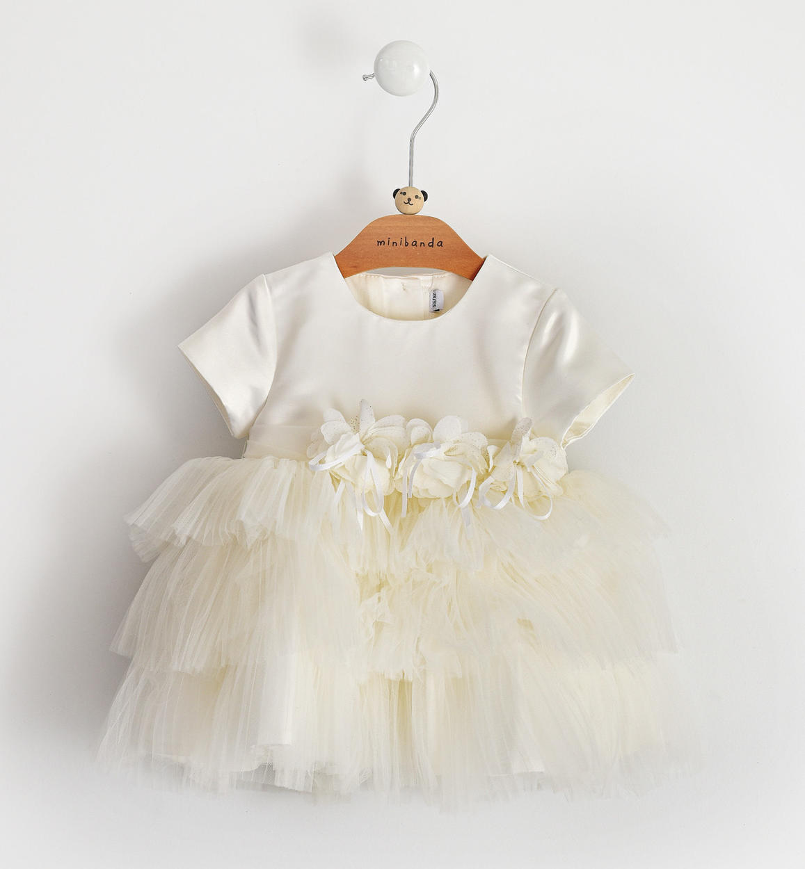 Elegante abito da cerimonia in organza per neonata da 1 a 24 mesi Minibanda  - Miniconf Shop