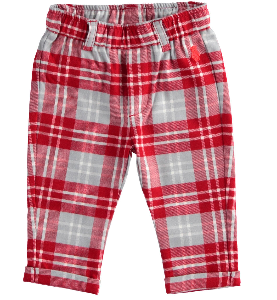Pantalone scozzese bimbo ROSSO Minibanda