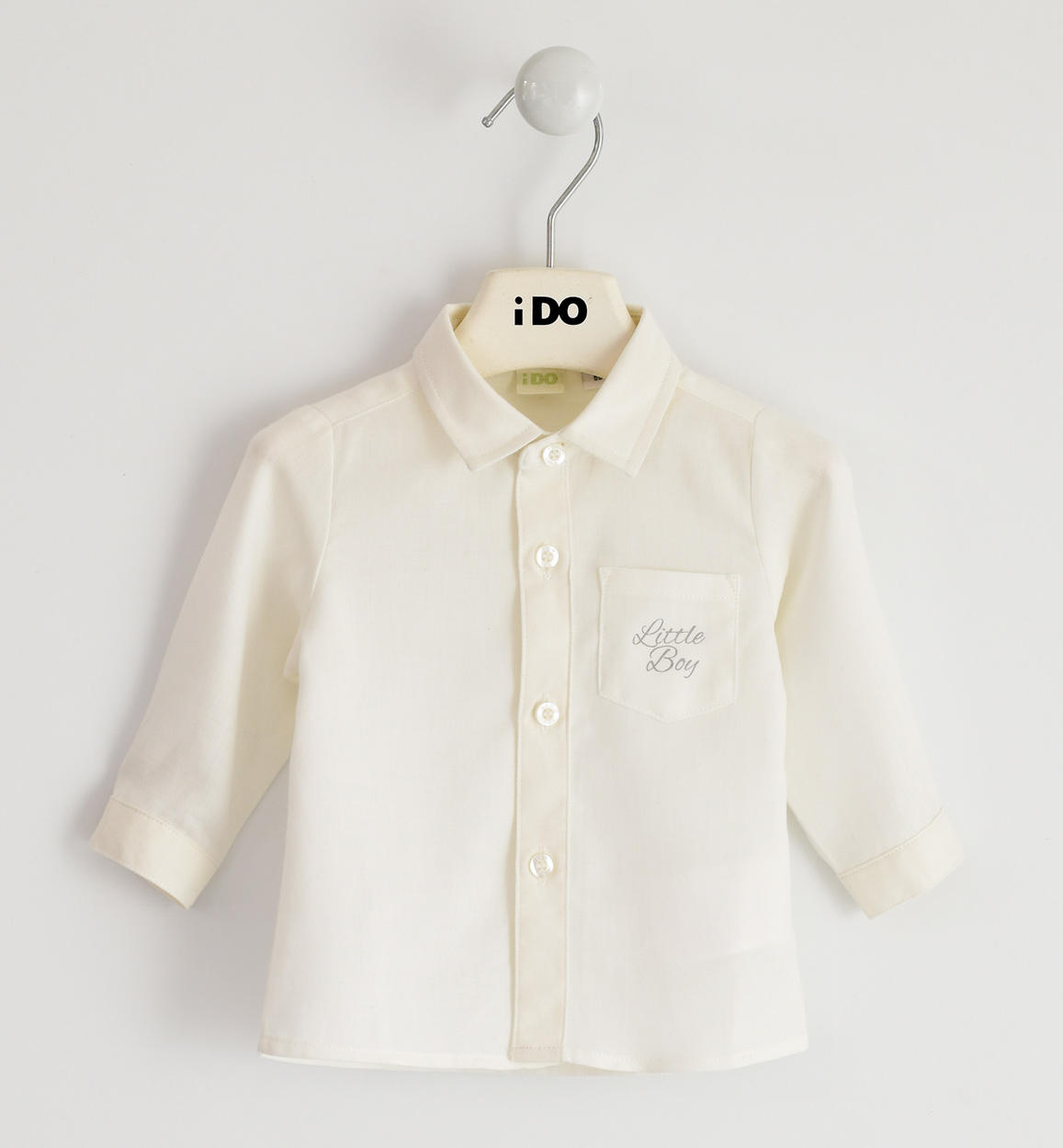 Camicia classica per neonato 100% cotone PANNA iDO