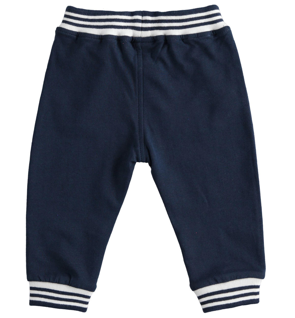 Pantalone neonato in felpa con elastico rigato da 1 a 24 mesi iDO -  Miniconf Shop