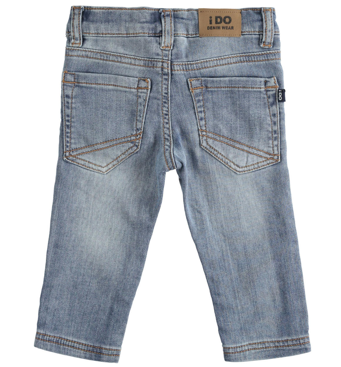 Jeans bambino in denim stretch di cotone da 6 mesi a 8 anni iDO