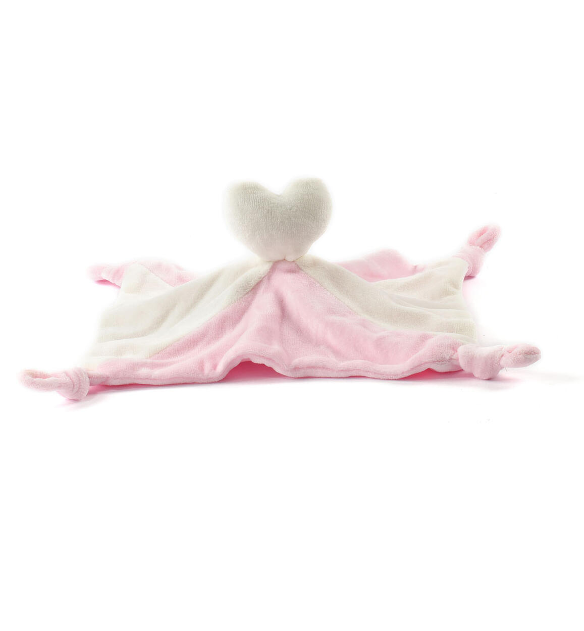 Newborn baby doudou with heart from 0 to 18 months iDO PINK iDO