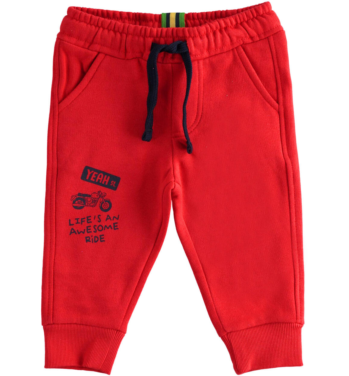 Pantaloni tuta bambino in cotone con bande laterali da 6 mesi a 8 anni iDO  - Miniconf Shop