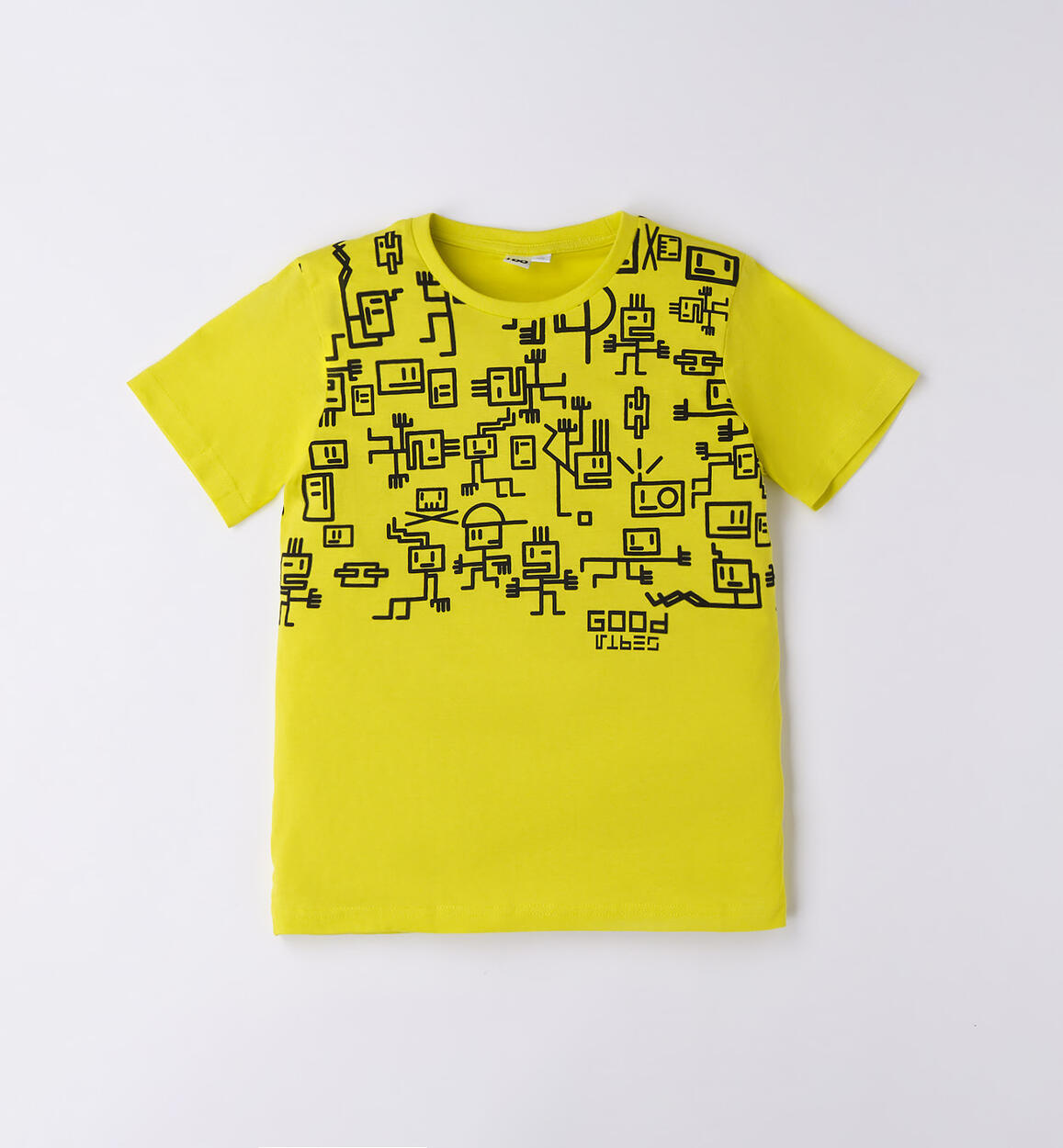 T-shirt ragazzo 100% cotone fantasie varie VERDE iDO