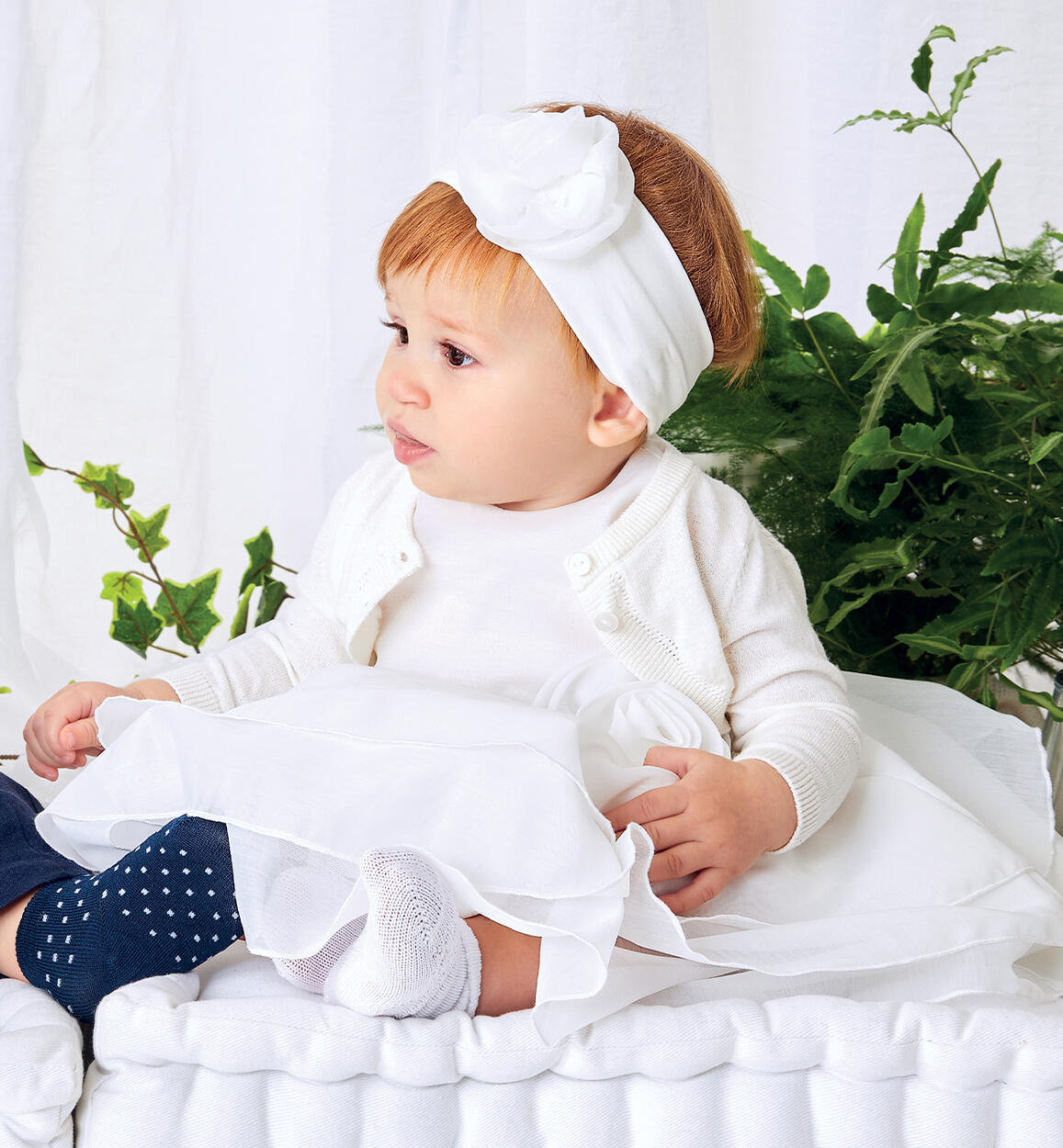 Elegante abito neonata PANNA iDO