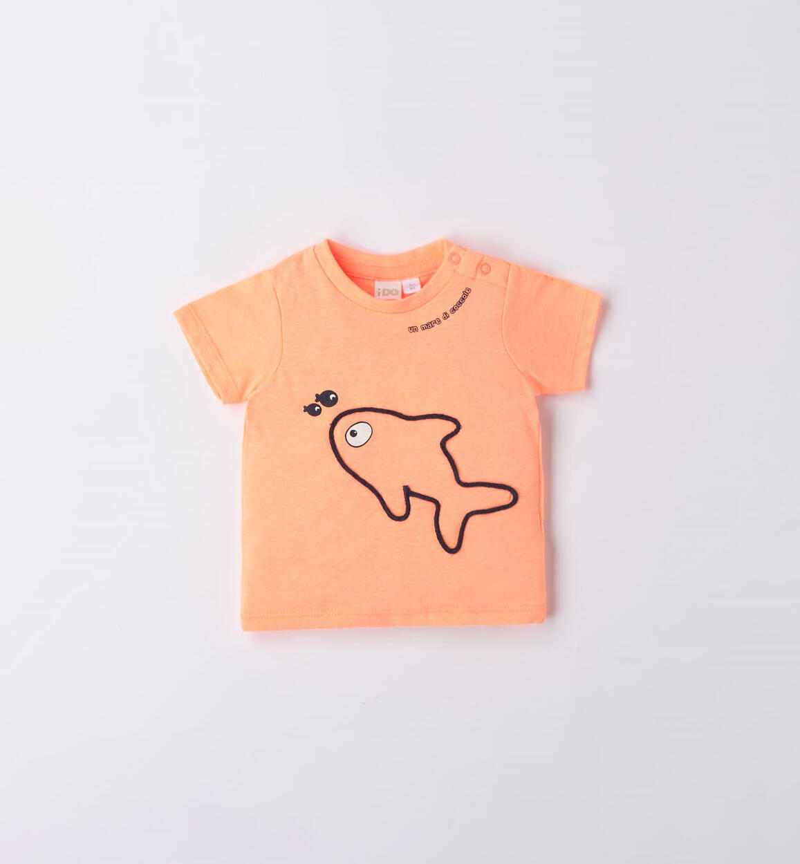 T-shirt neonato pesciolino ARANCIONE iDO