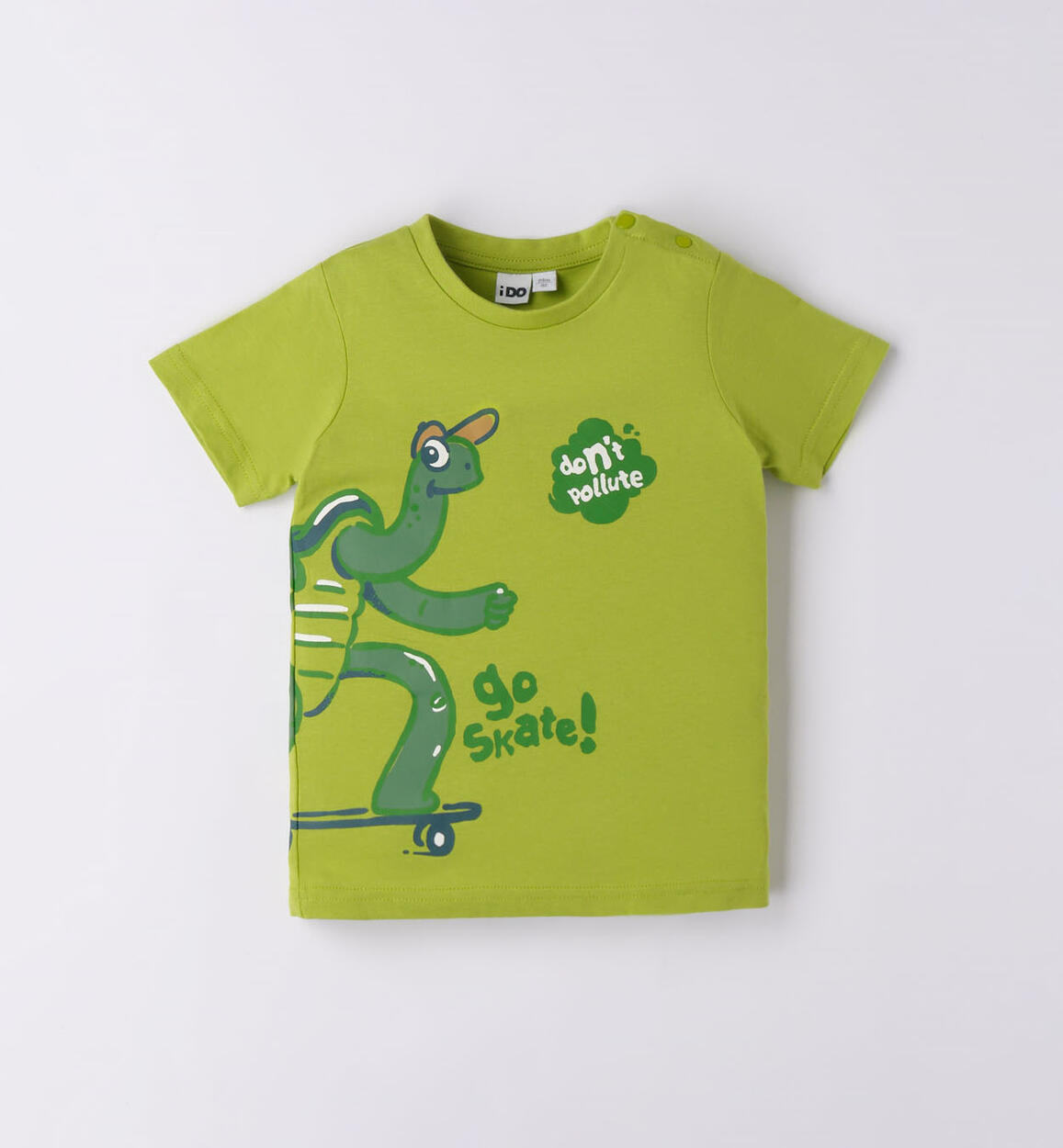 T-shirt bambino tartaruga VERDE iDO