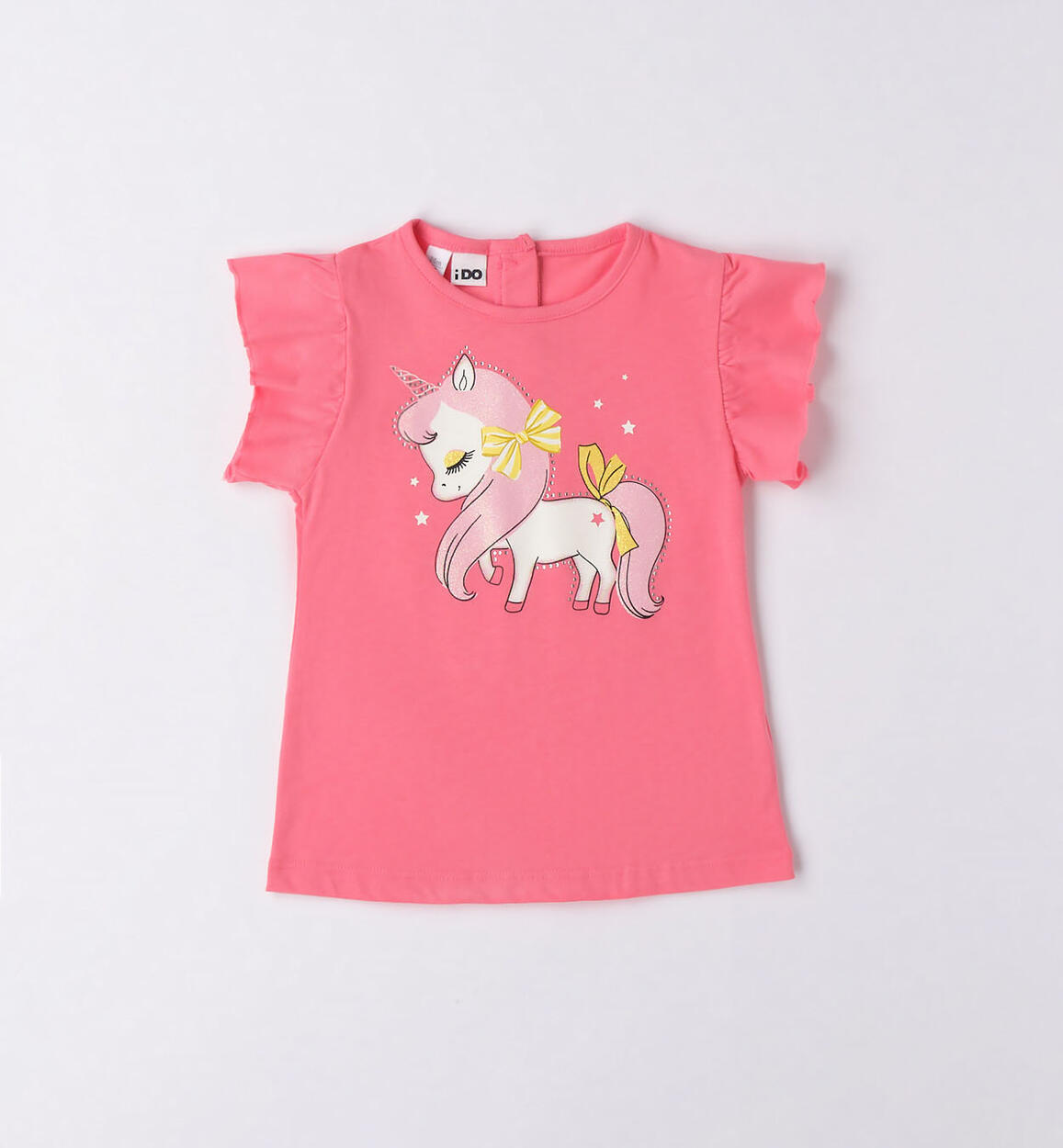 T-shirt bambina unicorno ROSSO iDO