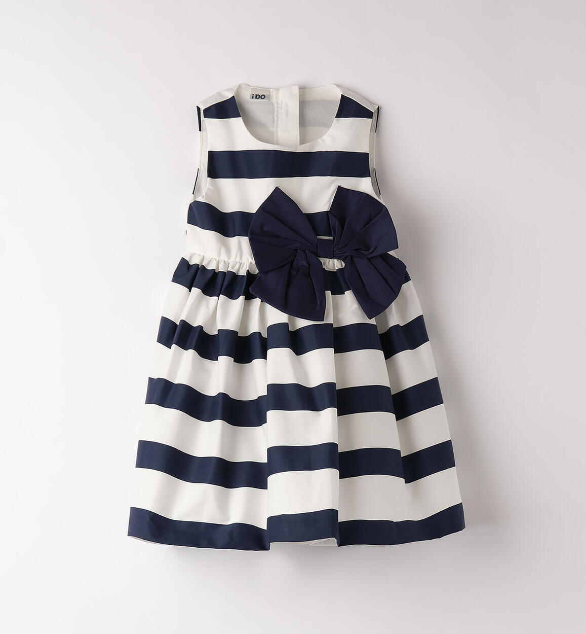 Girls' striped dress  BLUE iDO