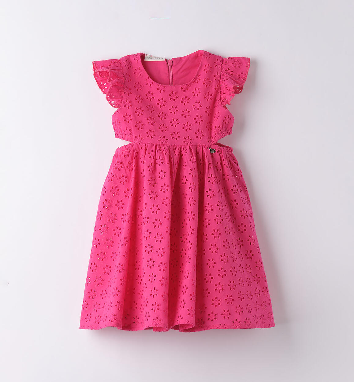 Abito bambina 100% cotone FUCSIA Sarabanda