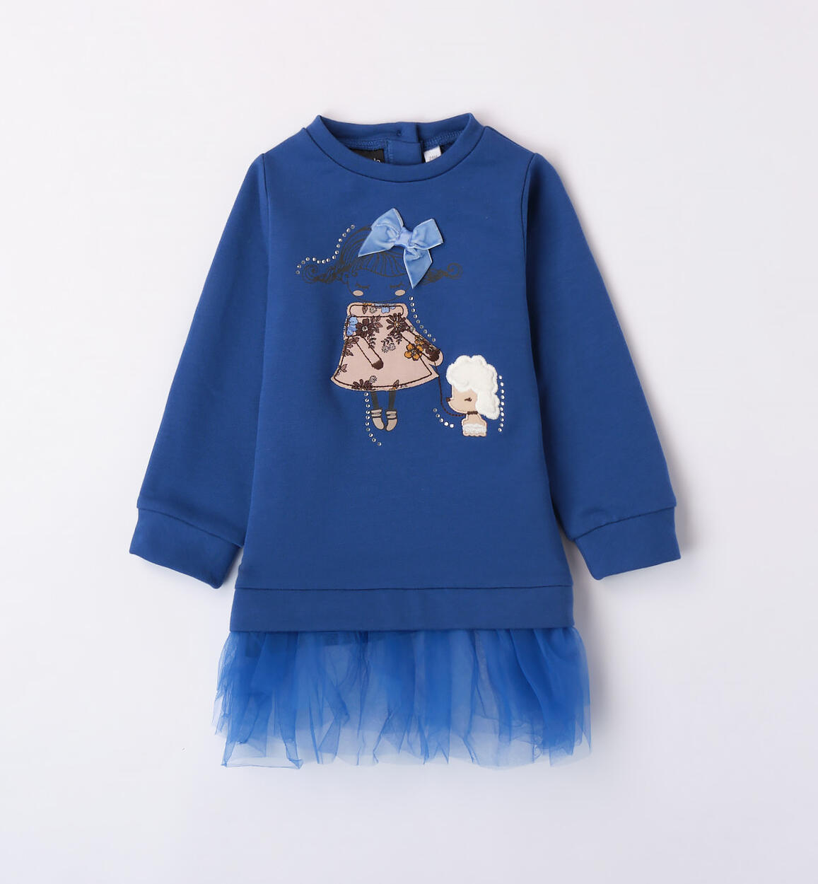 Abito bambina con balze in tulle BLU Sarabanda