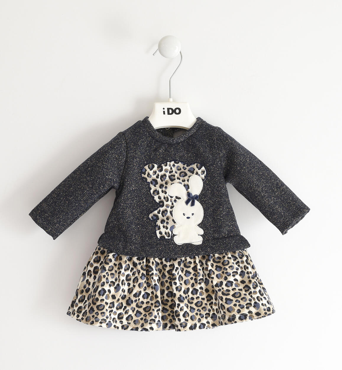 Abito bimba fantasia animalier BLU iDO