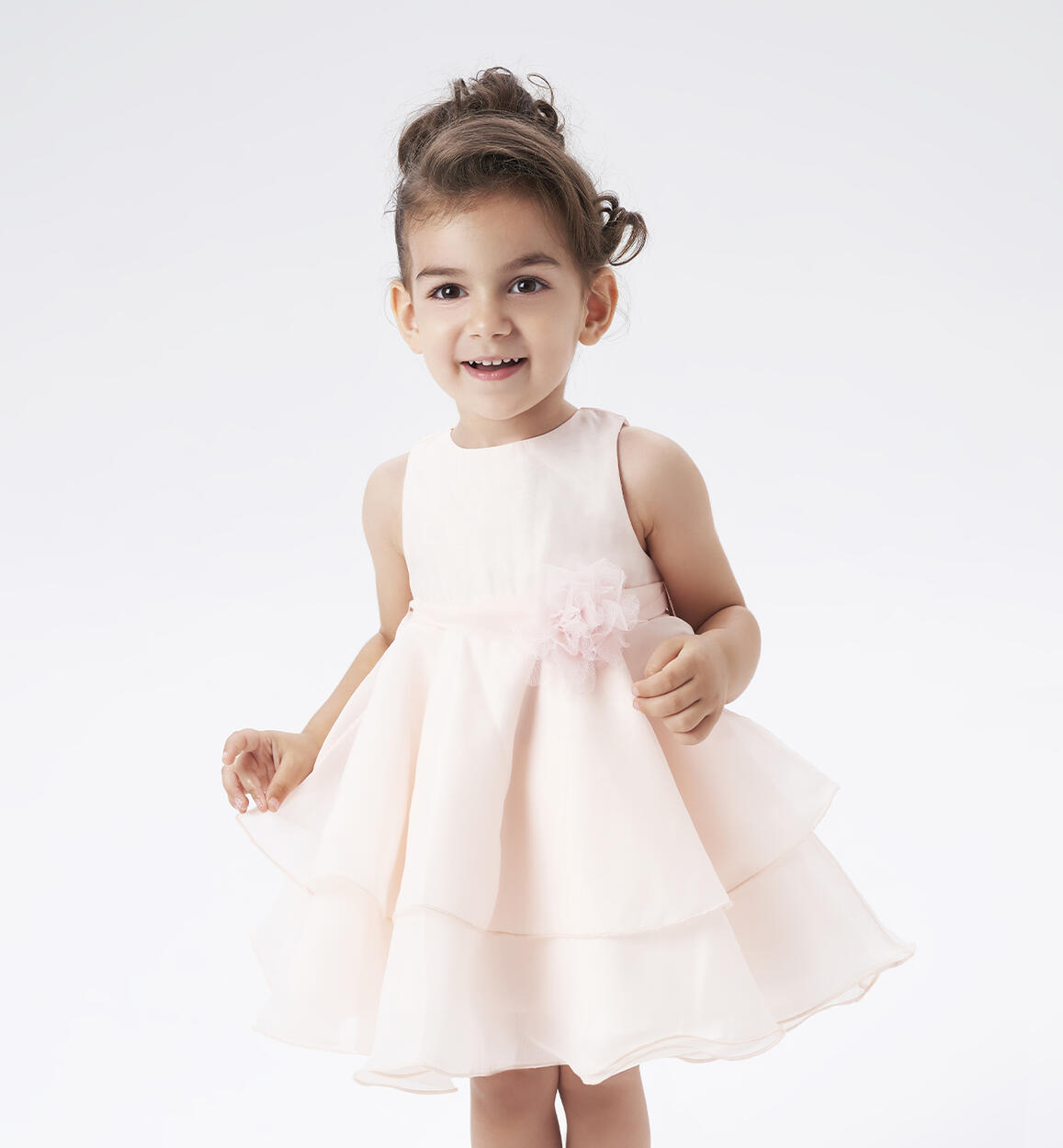 Sarabanda occasion wear dress with belt for girls from 9 months to 8 years PINK Sarabanda