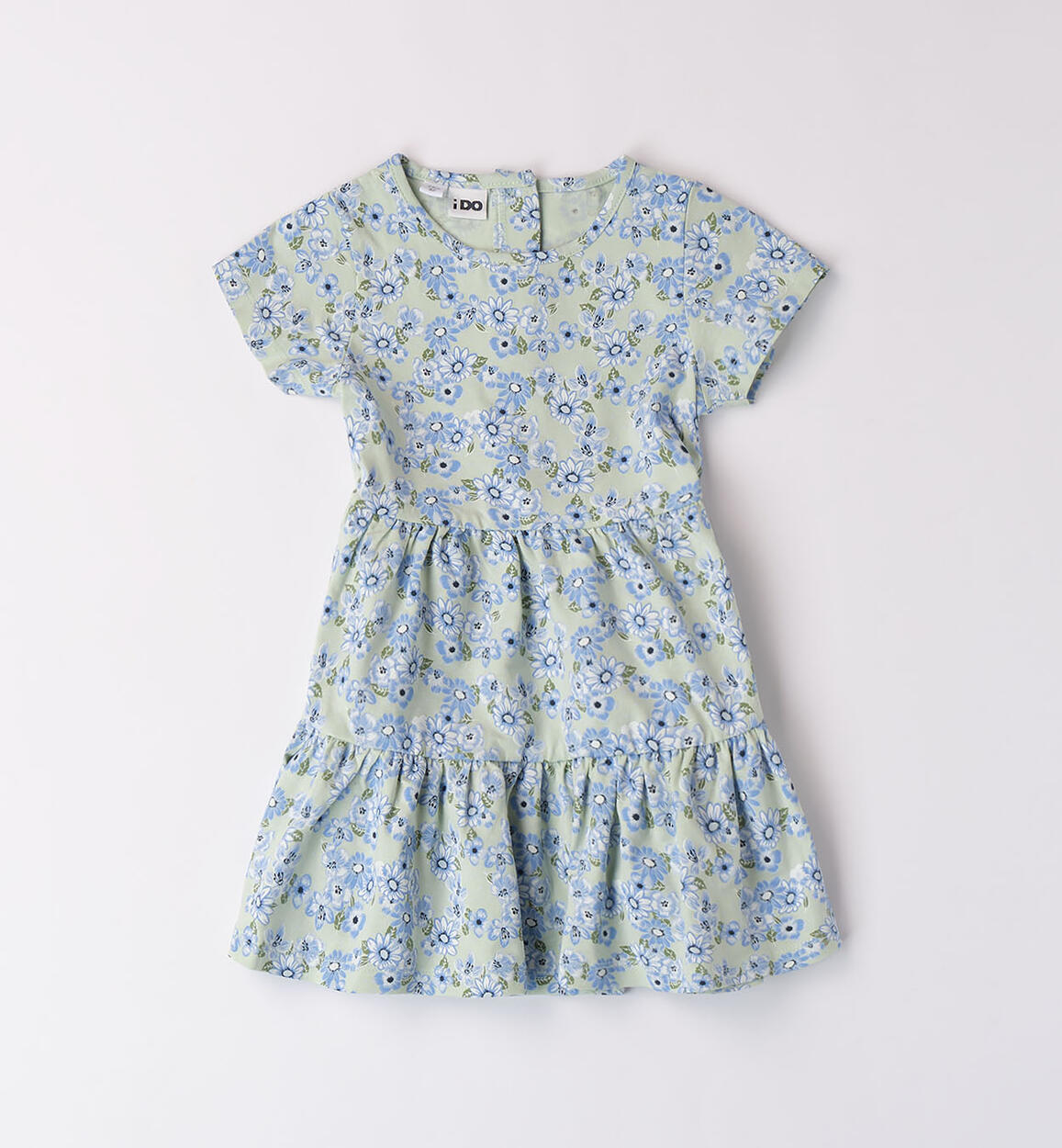 Girls' floral dress GREEN iDO