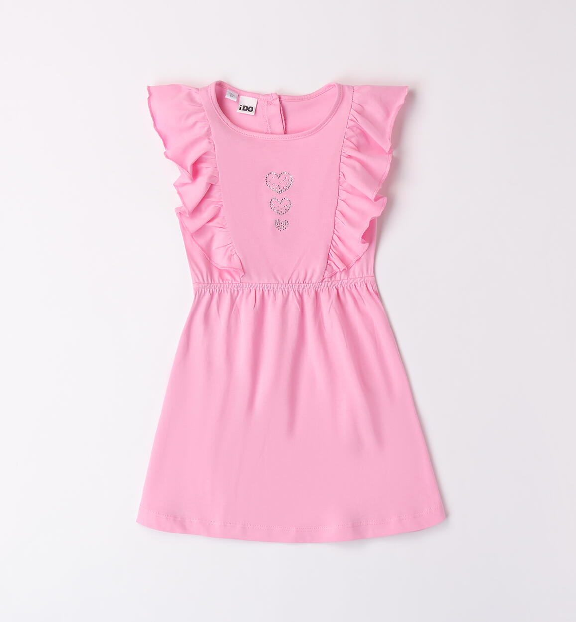 Girls' pink summer dress PINK iDO