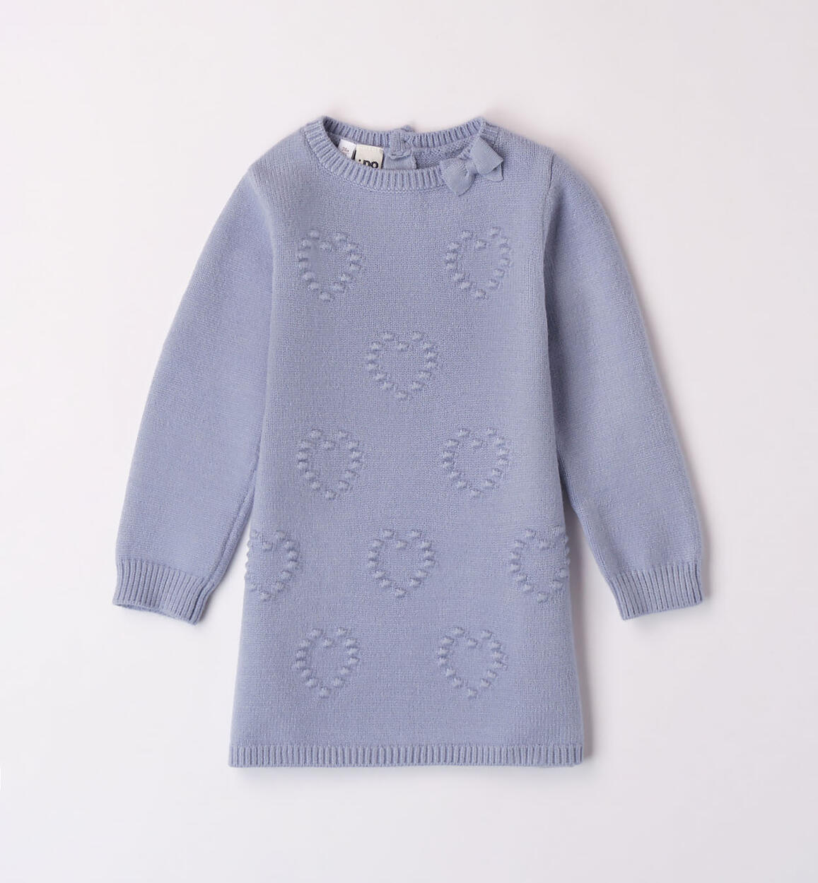 iDO knitted mini dress for girls from 9 months to 8 years BLUE iDO