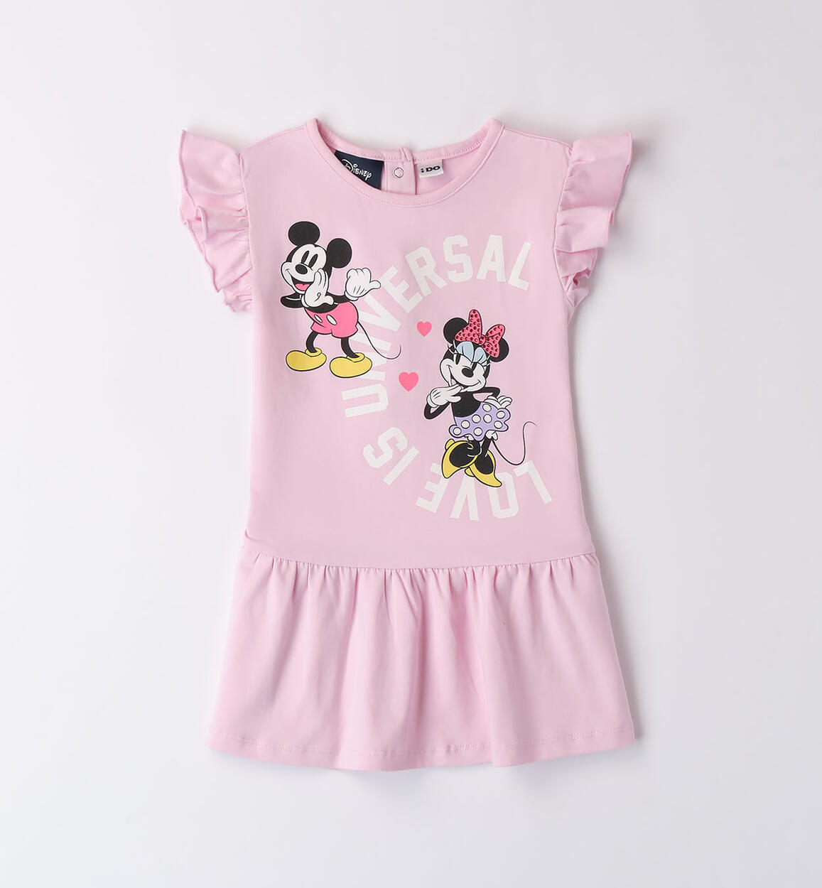 Girls' Minnie and Mickey Mouse dress PINK iDO