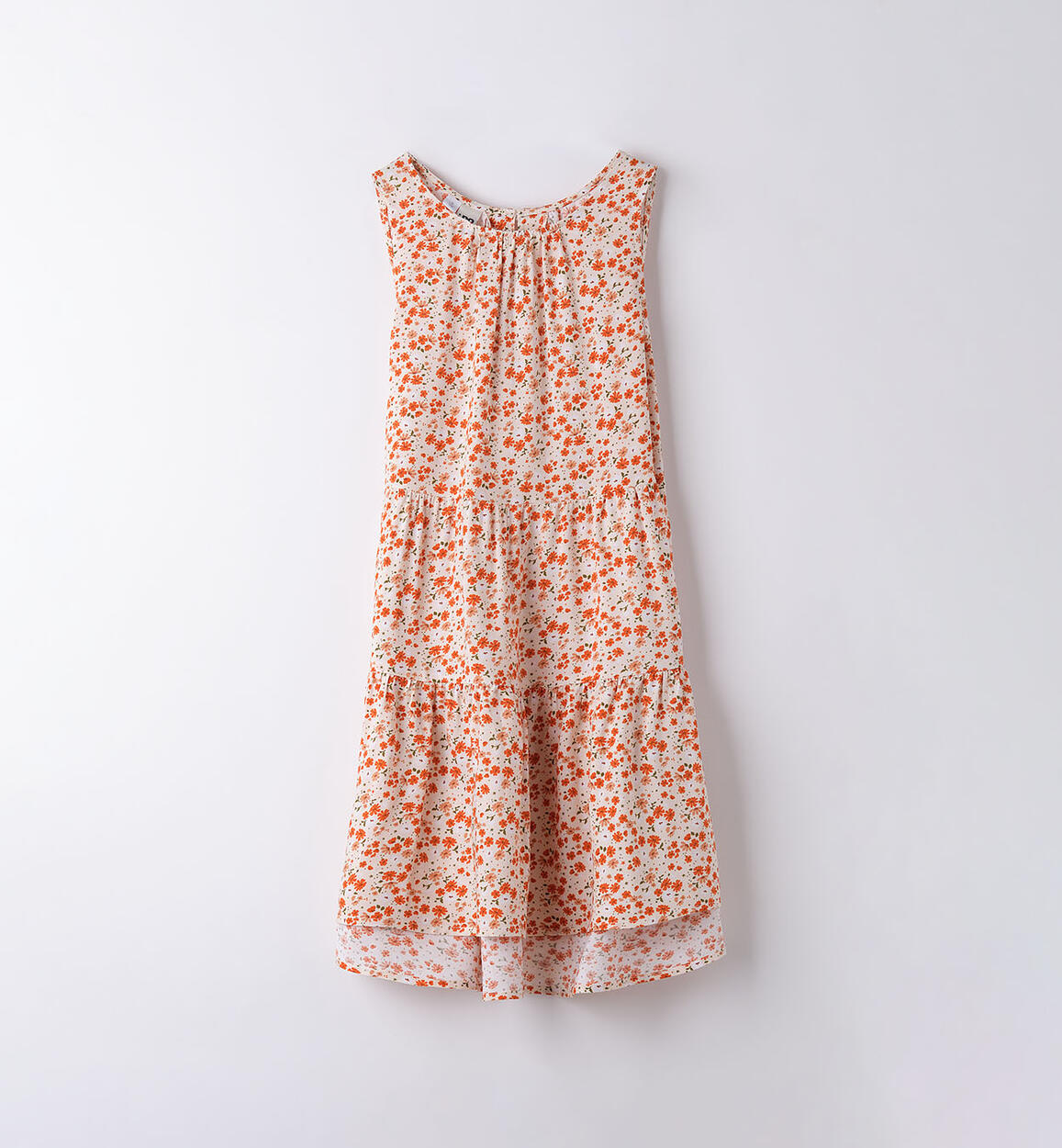 Girl's palm tree dress BEIGE iDO