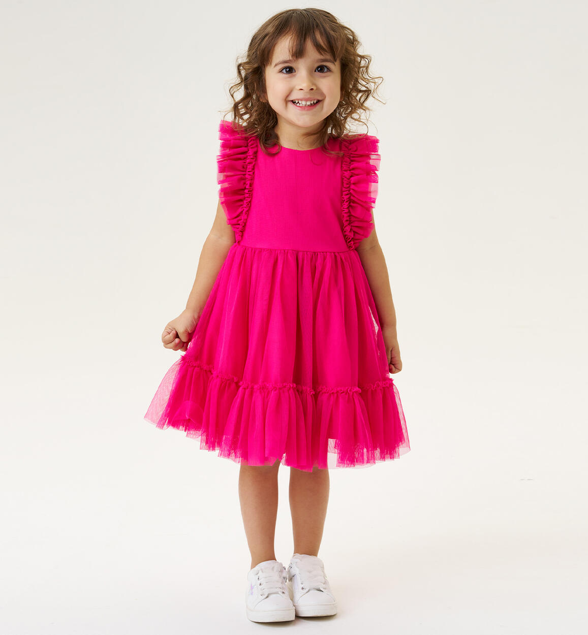 Abito tulle per bambina FUCSIA iDO