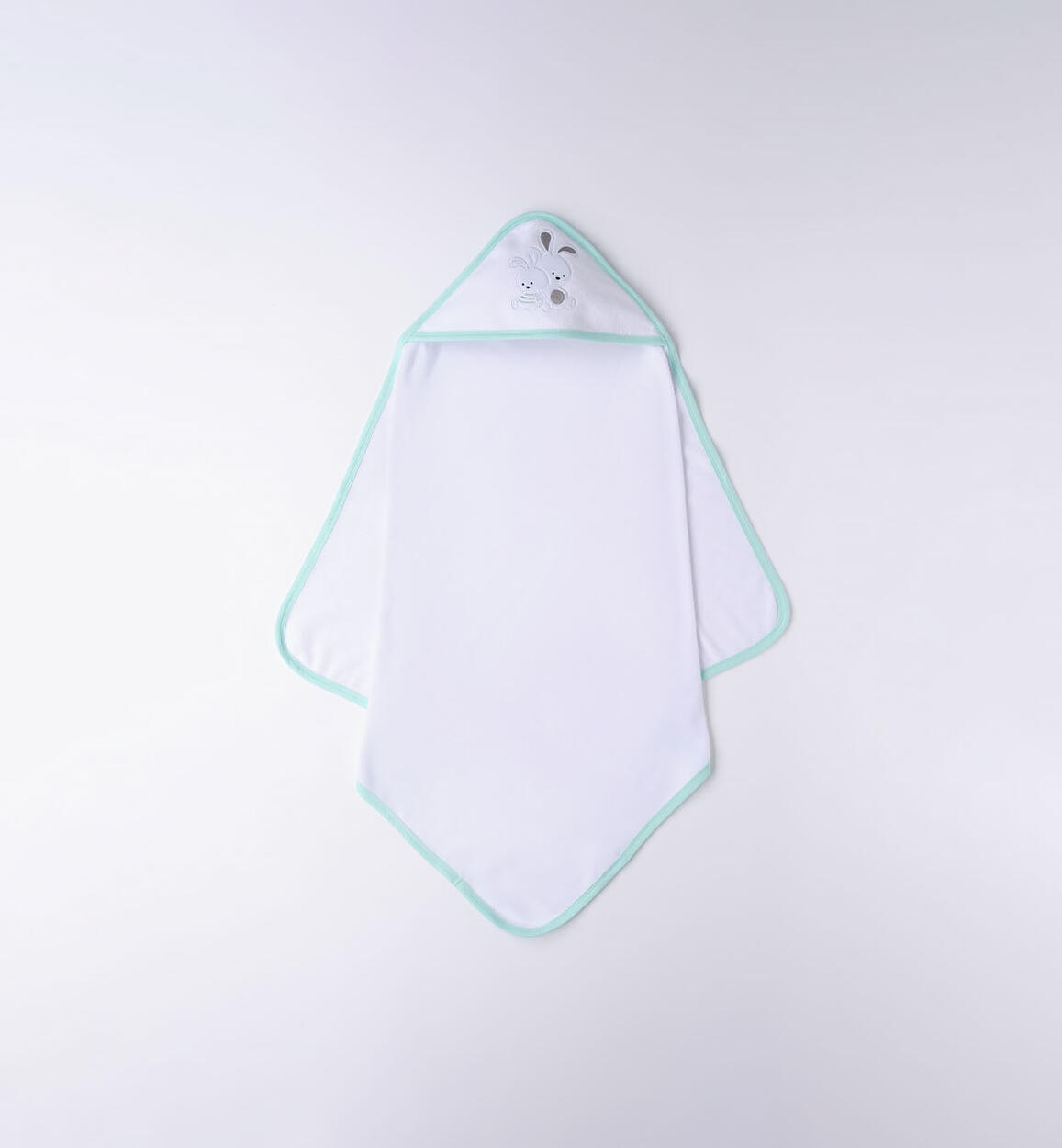 Accappatoio neonato coniglietti 100% cotone BIANCO iDO