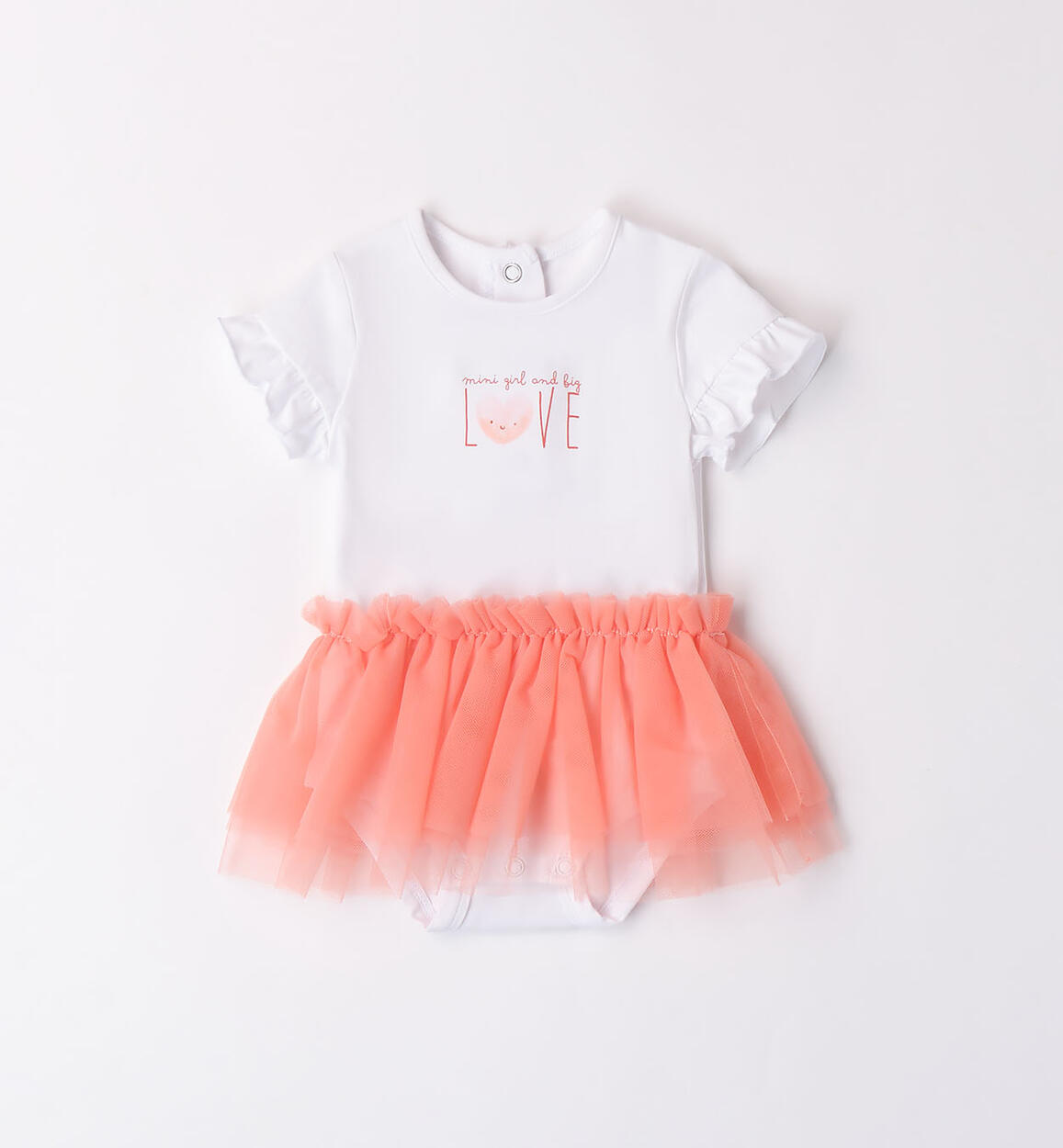 Body bimba in tulle BIANCO iDO