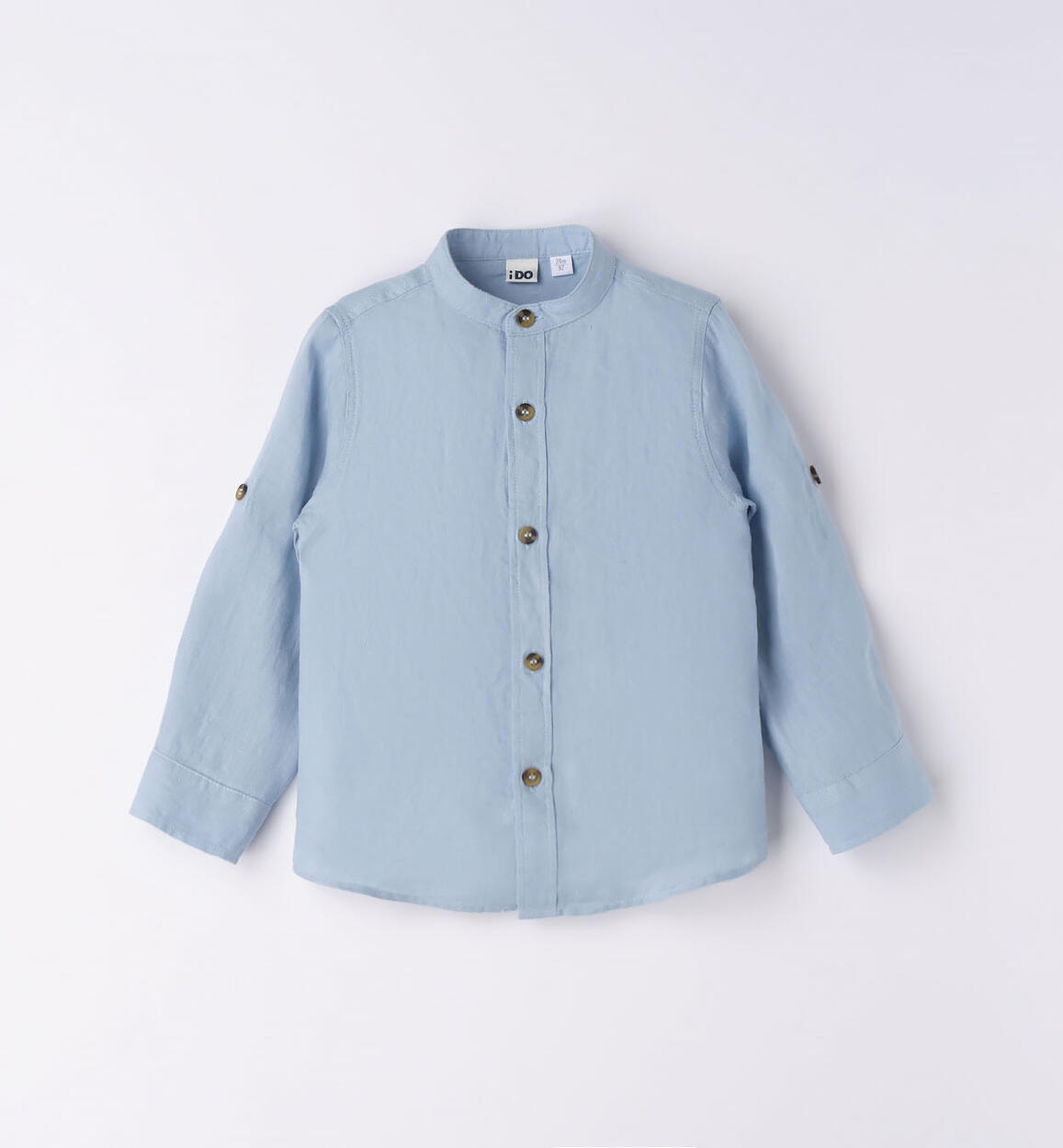 Camicia bambino coreana BLU iDO