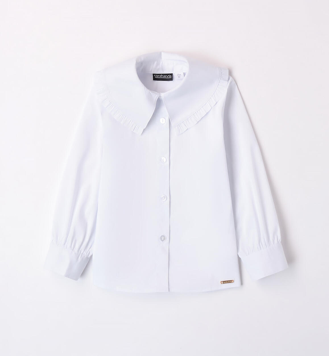 Sarabanda white shirt for girls from 9 months to 8 years WHITE Sarabanda