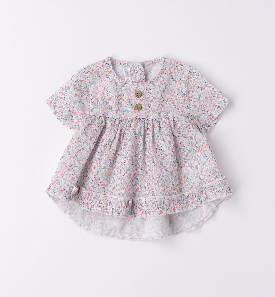 Camicia bimba floreale PANNA Minibanda