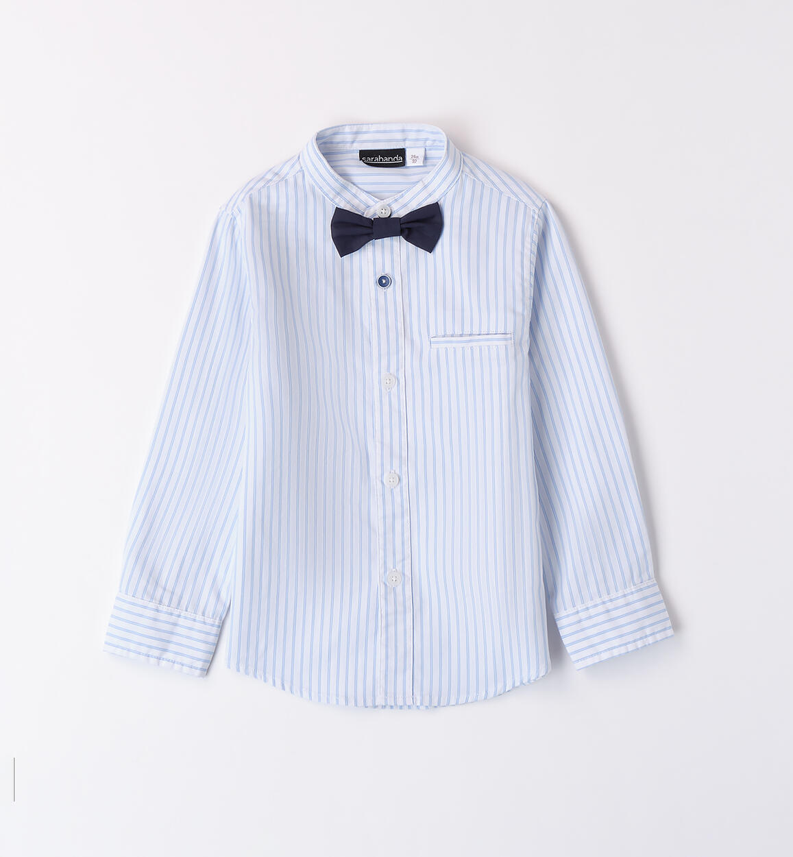 Camicia con papillon bambino BLU Sarabanda