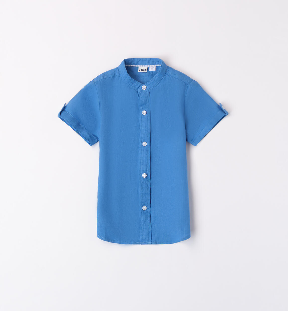 Camicia coreana per bambino AZZURRO iDO