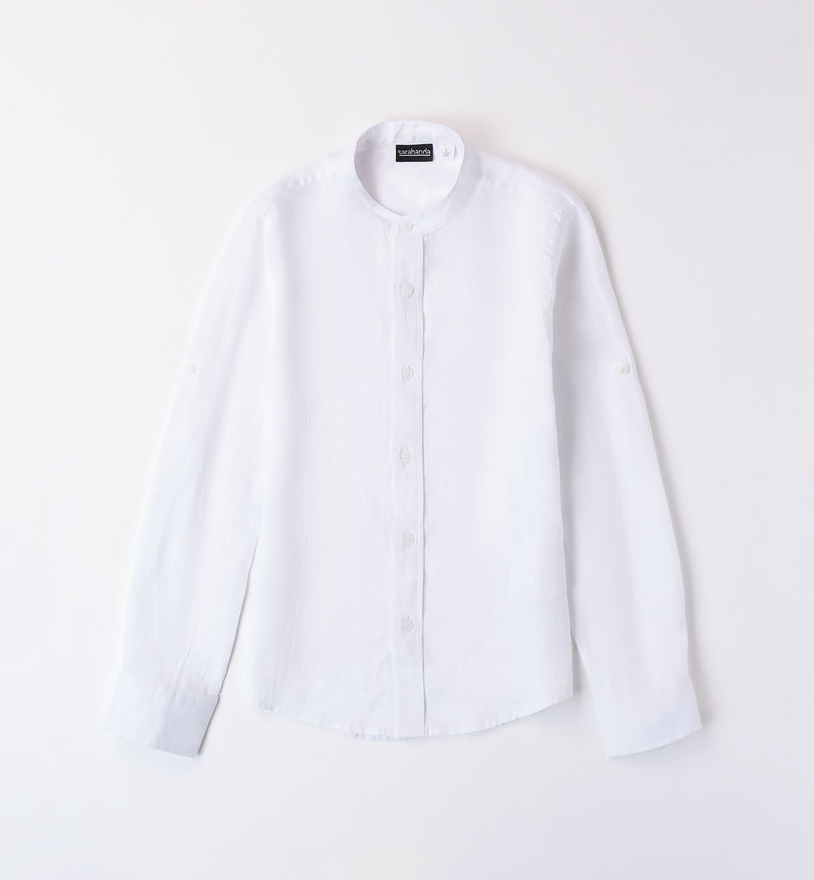 Boys' Mandarin collar shirt WHITE Sarabanda