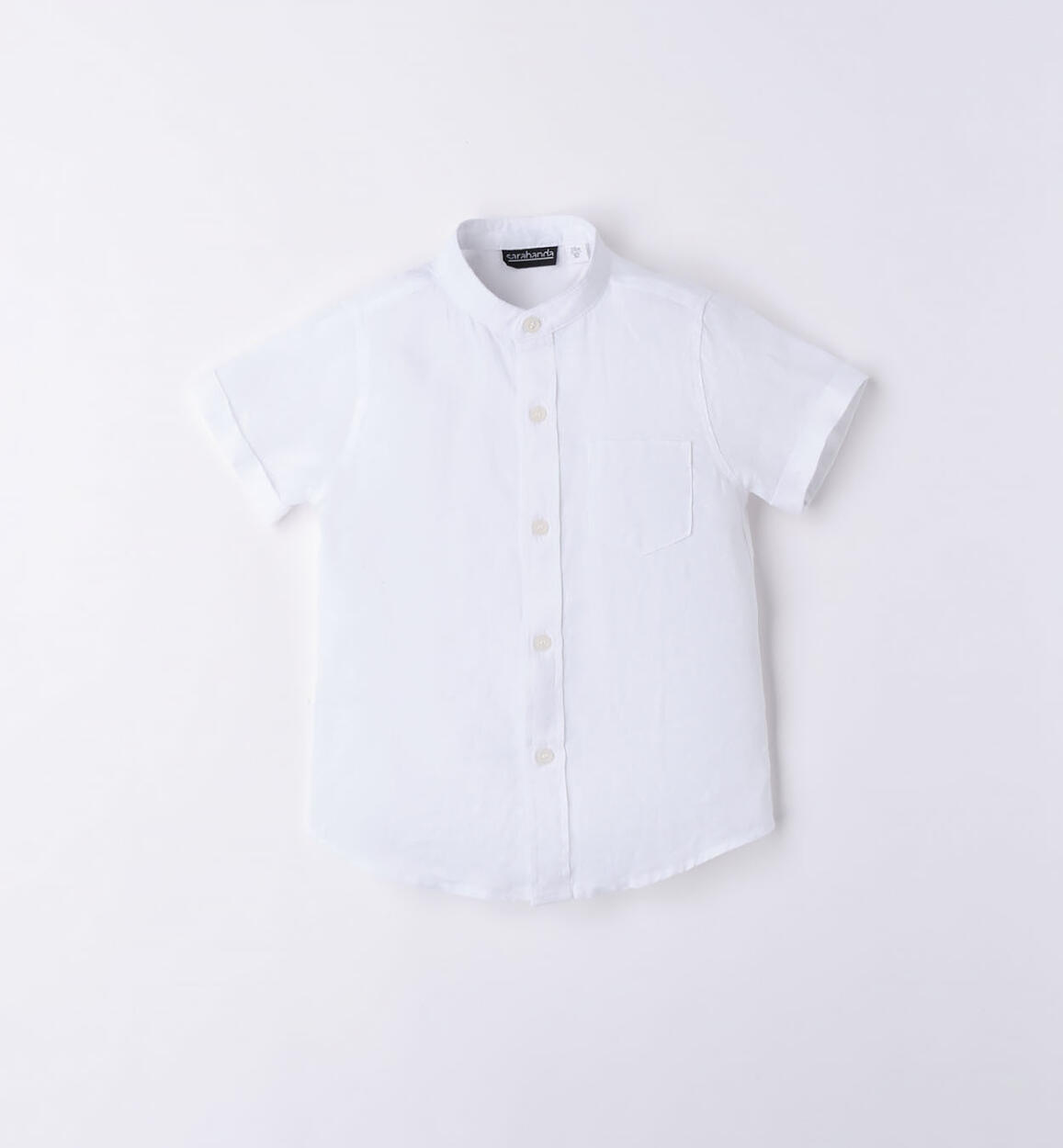 Camicia estiva in lino per bambino BIANCO Sarabanda