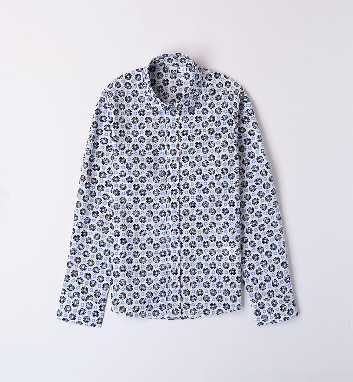 Camicia fantasia per ragazzo BLU iDO