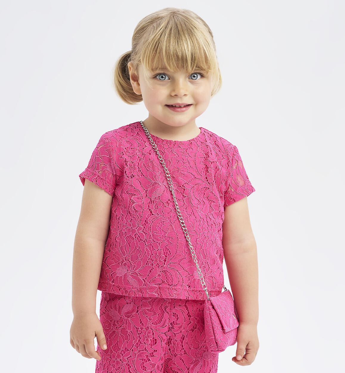 Girls' fuchsia shirt  FUCHSIA iDO