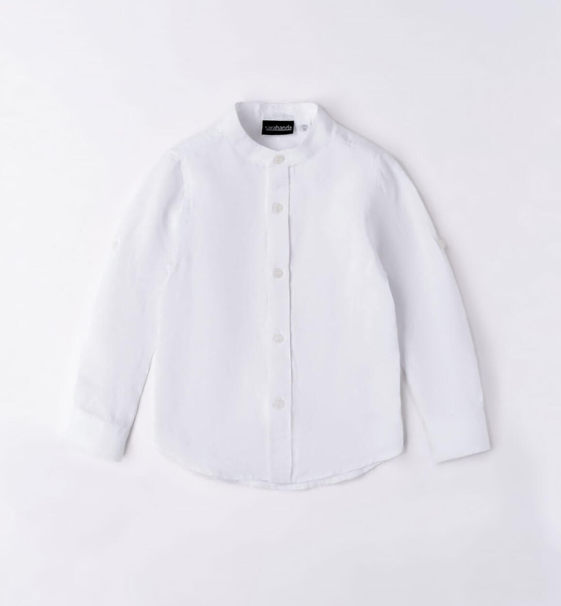 Camicia lino bambino BIANCO Sarabanda