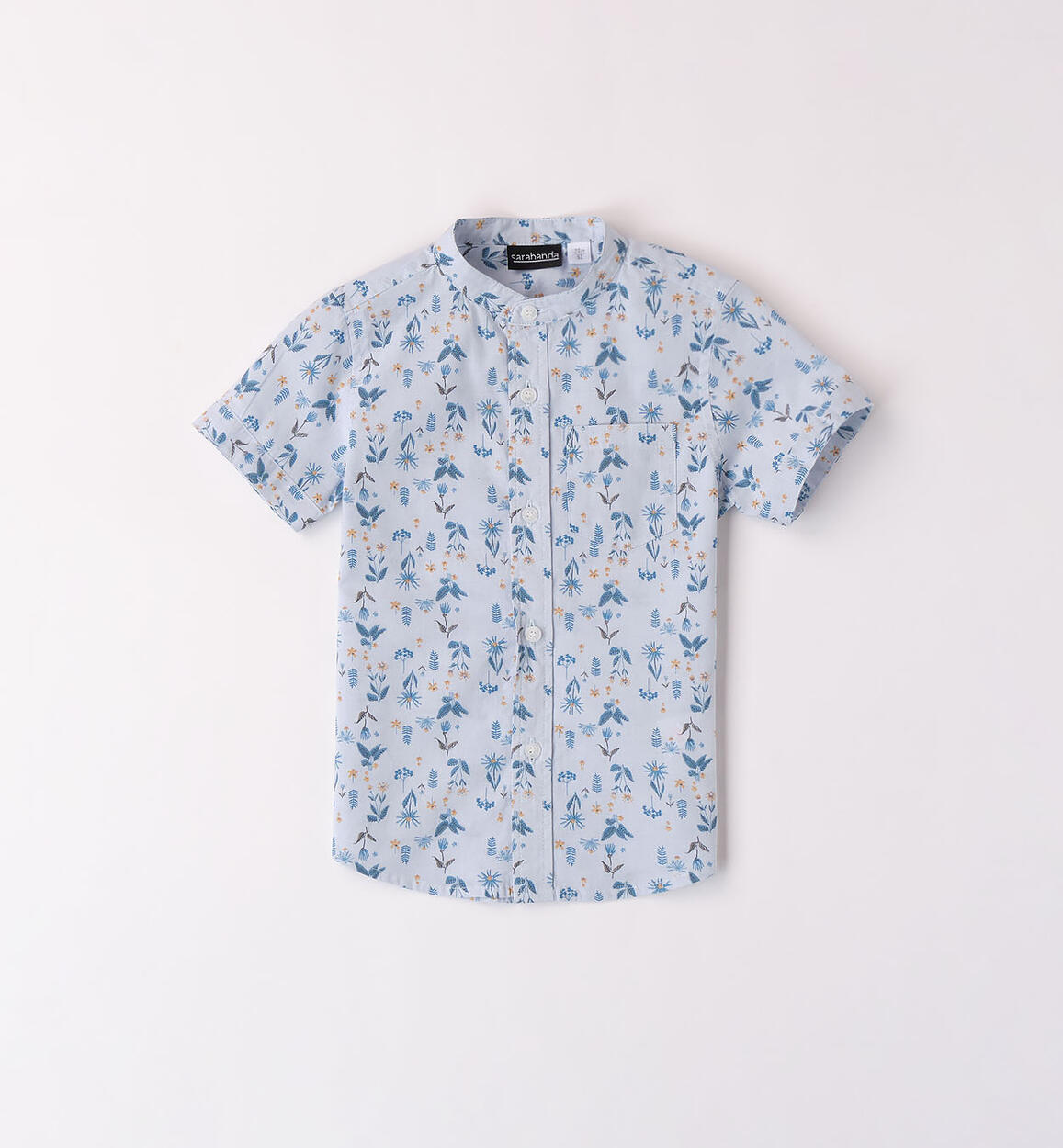 Boys' short-sleeved shirt  LIGHT BLUE Sarabanda