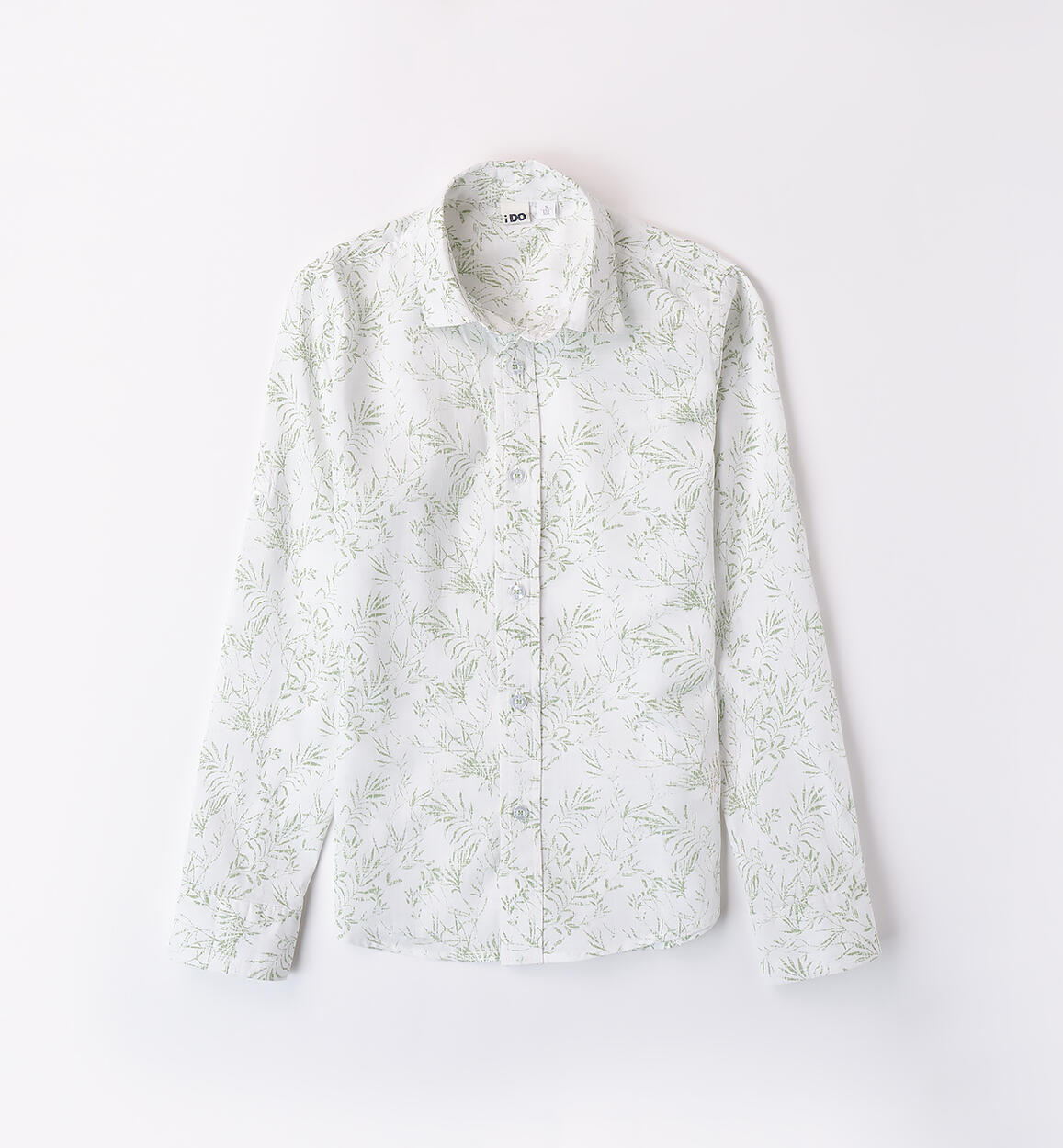 Boys' palm shirt GREEN iDO