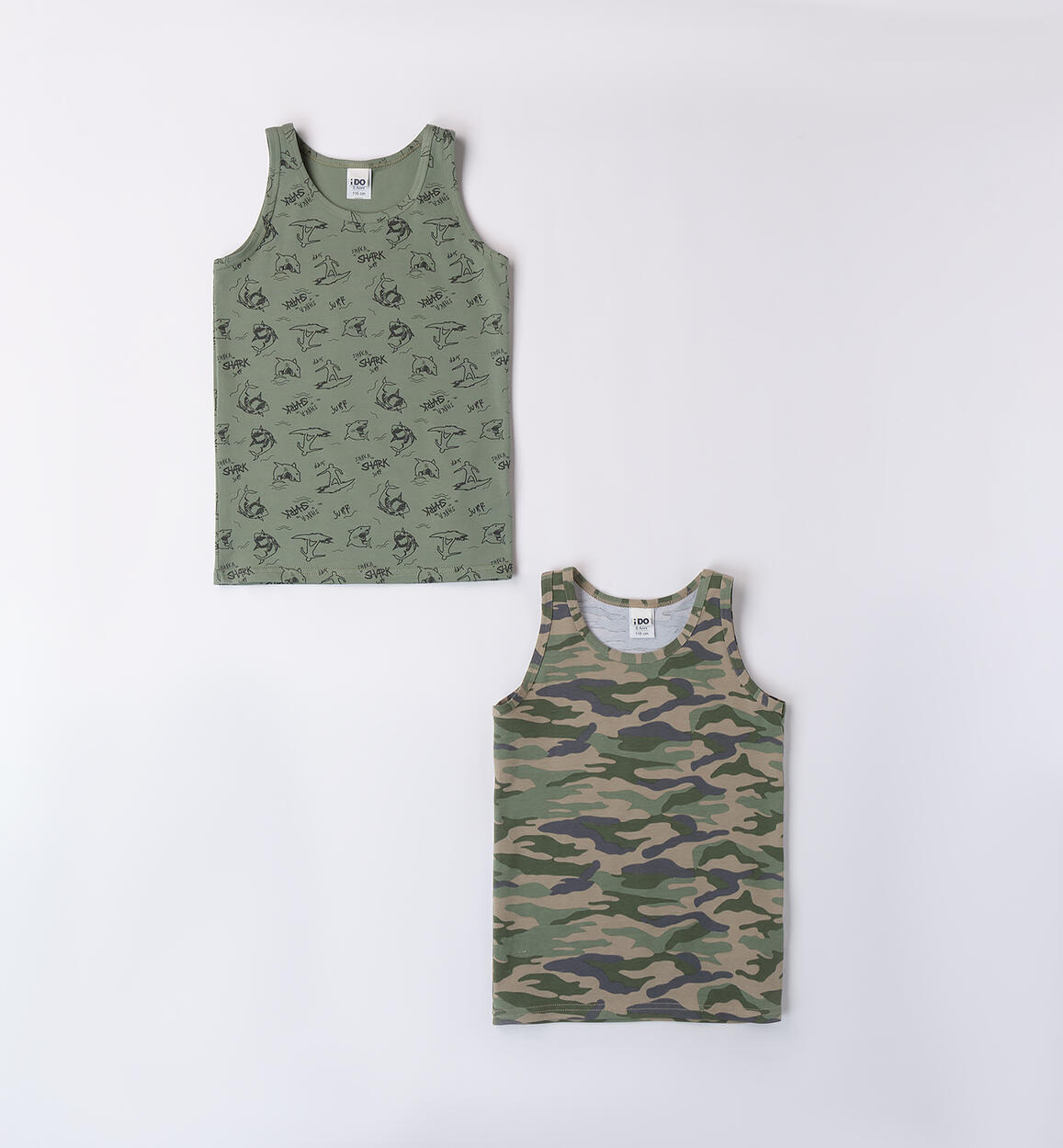 Boys' green vests GREEN iDO