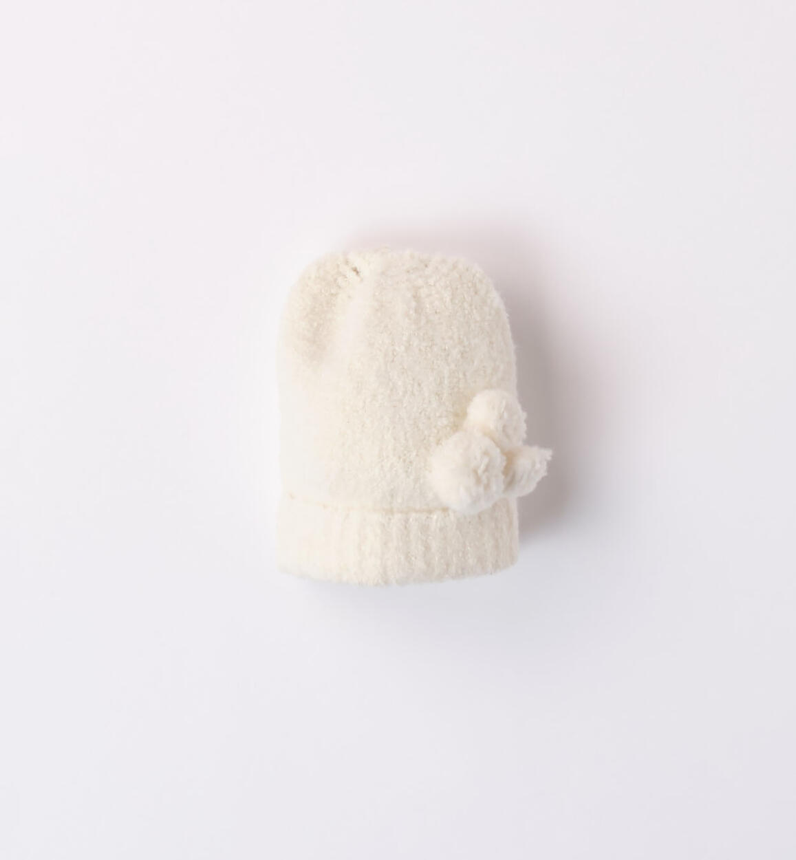 Cappellino bimba con pompon PANNA iDO