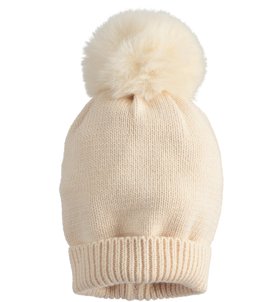 Cappello con pompon bambina PANNA iDO