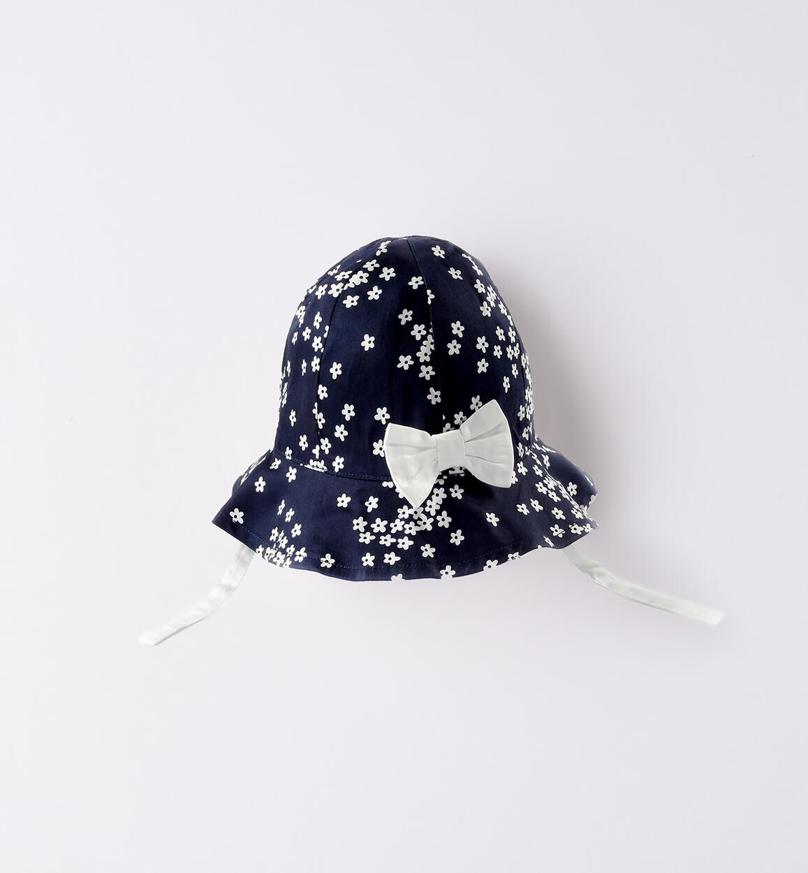 Cappello neonata fiorellini BLU iDO