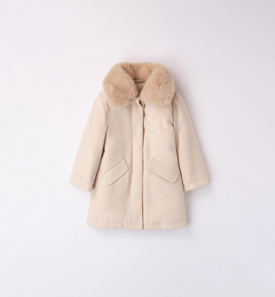 Cappotto bambina elegante BEIGE iDO