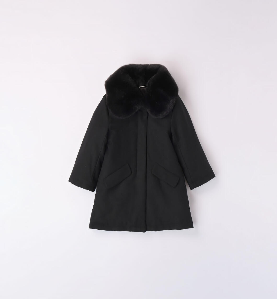 Cappotto bambina elegante NERO iDO