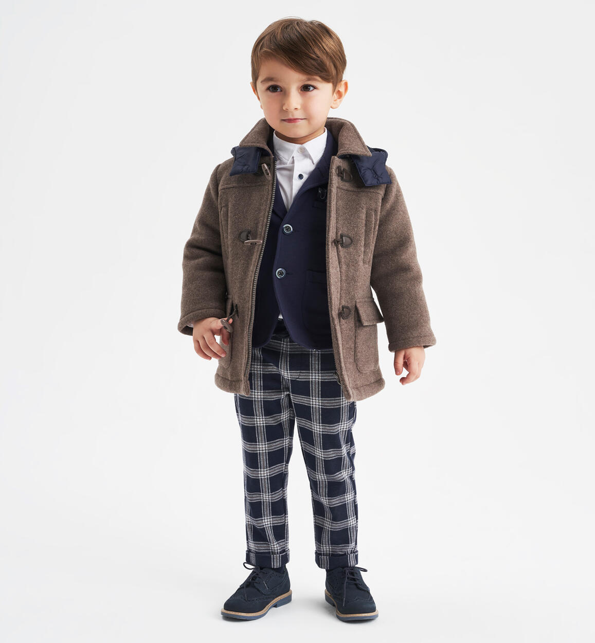 Cappotto bambino modello Montgomery MARRONE Sarabanda