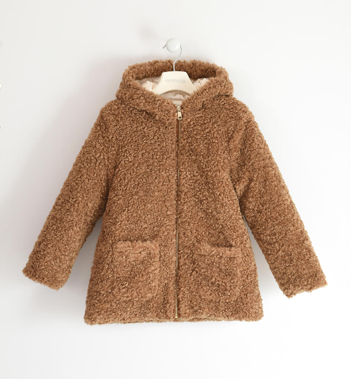 Cappotto con cappuccio ragazza BEIGE Sarabanda