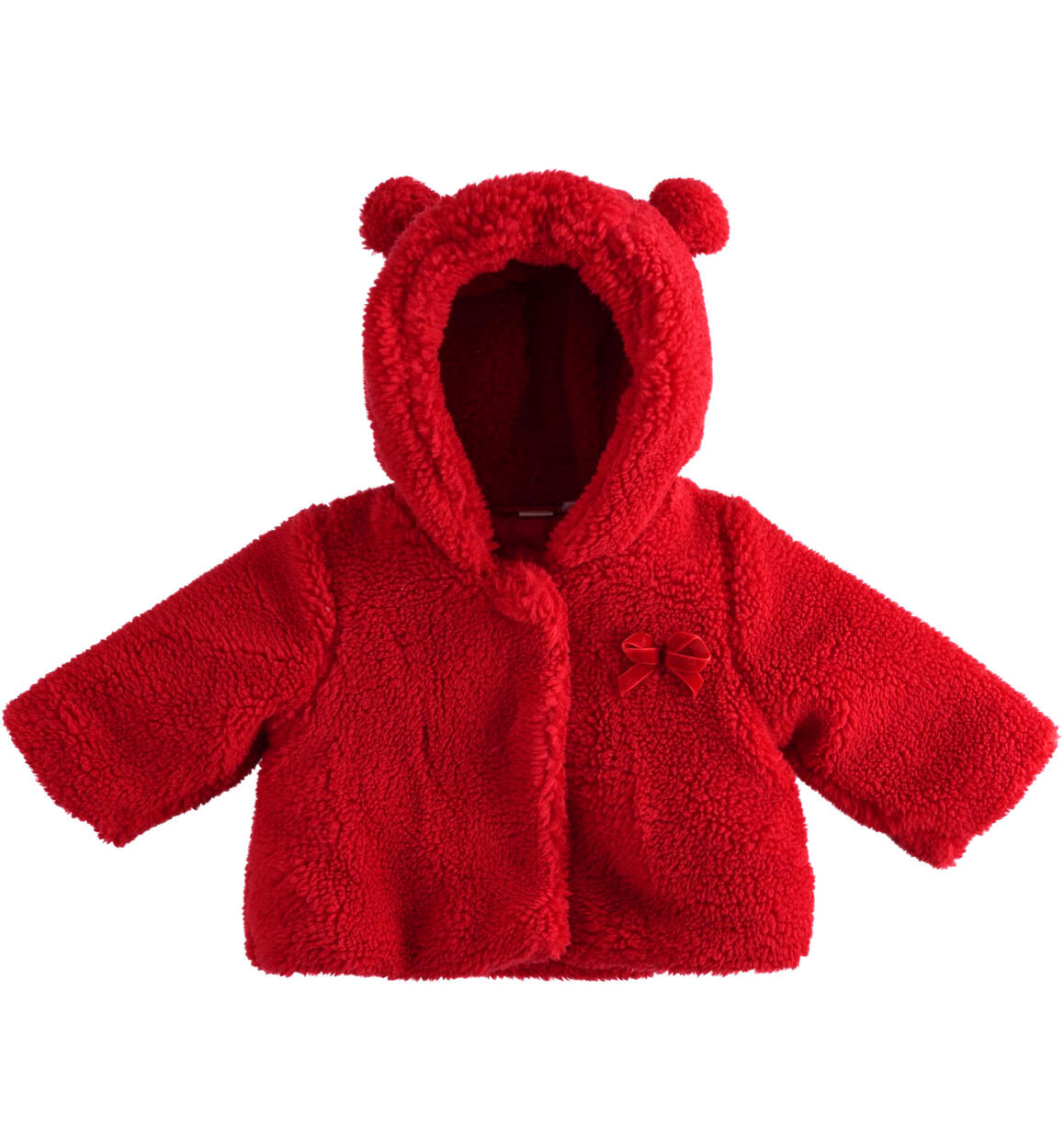 Cappotto teddy bimba ROSSO iDO