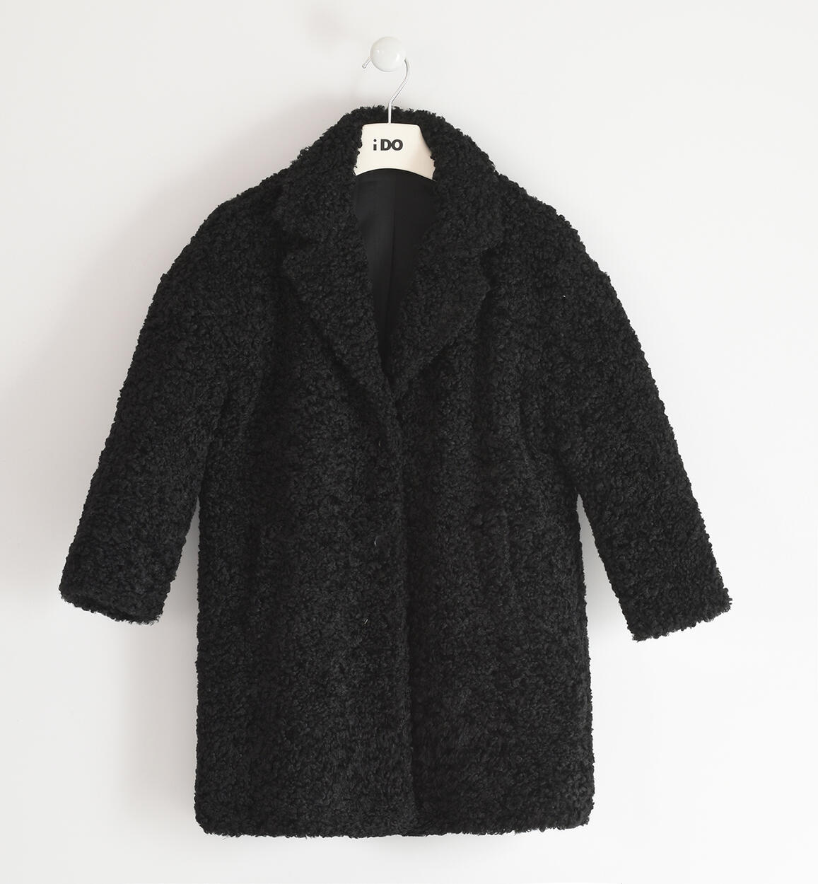 Cappotto teddy ragazza NERO iDO