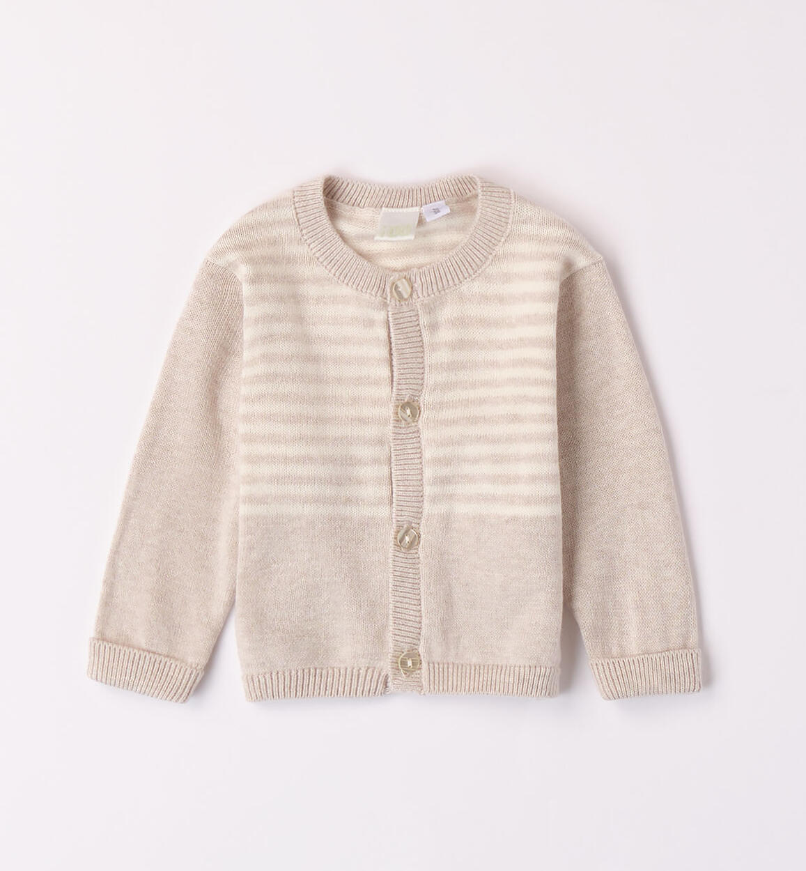 Cardigan a righe unisex BEIGE iDO